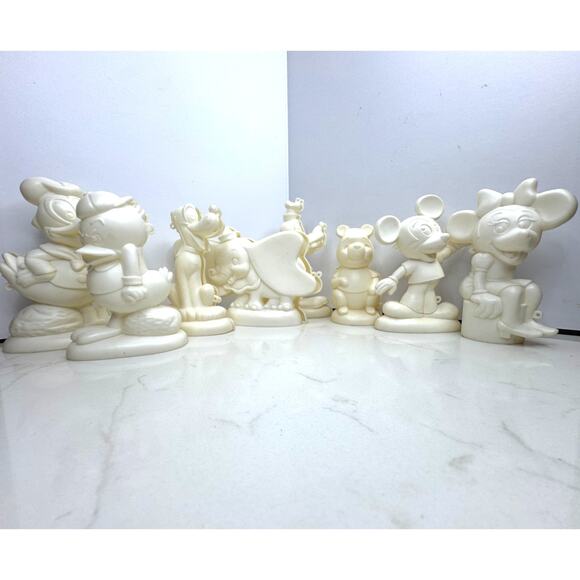 1972 Wilton Sugar Molds #8 Mickey Minnie Donald Pluto Goofy Dumbo et al - Picture 1 of 10